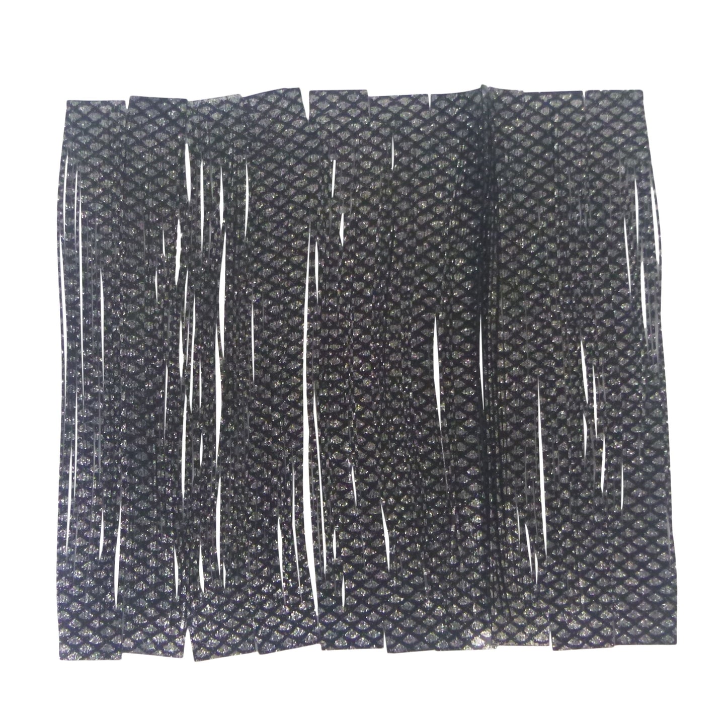 Artizan 22 strand silicon skirt, Natural Black Silver, Pack of 20-0