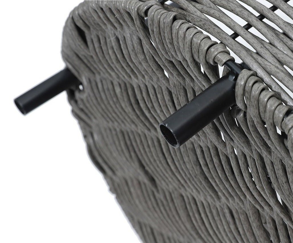 Rattan Raised Wicker Basket Pet Bed-4