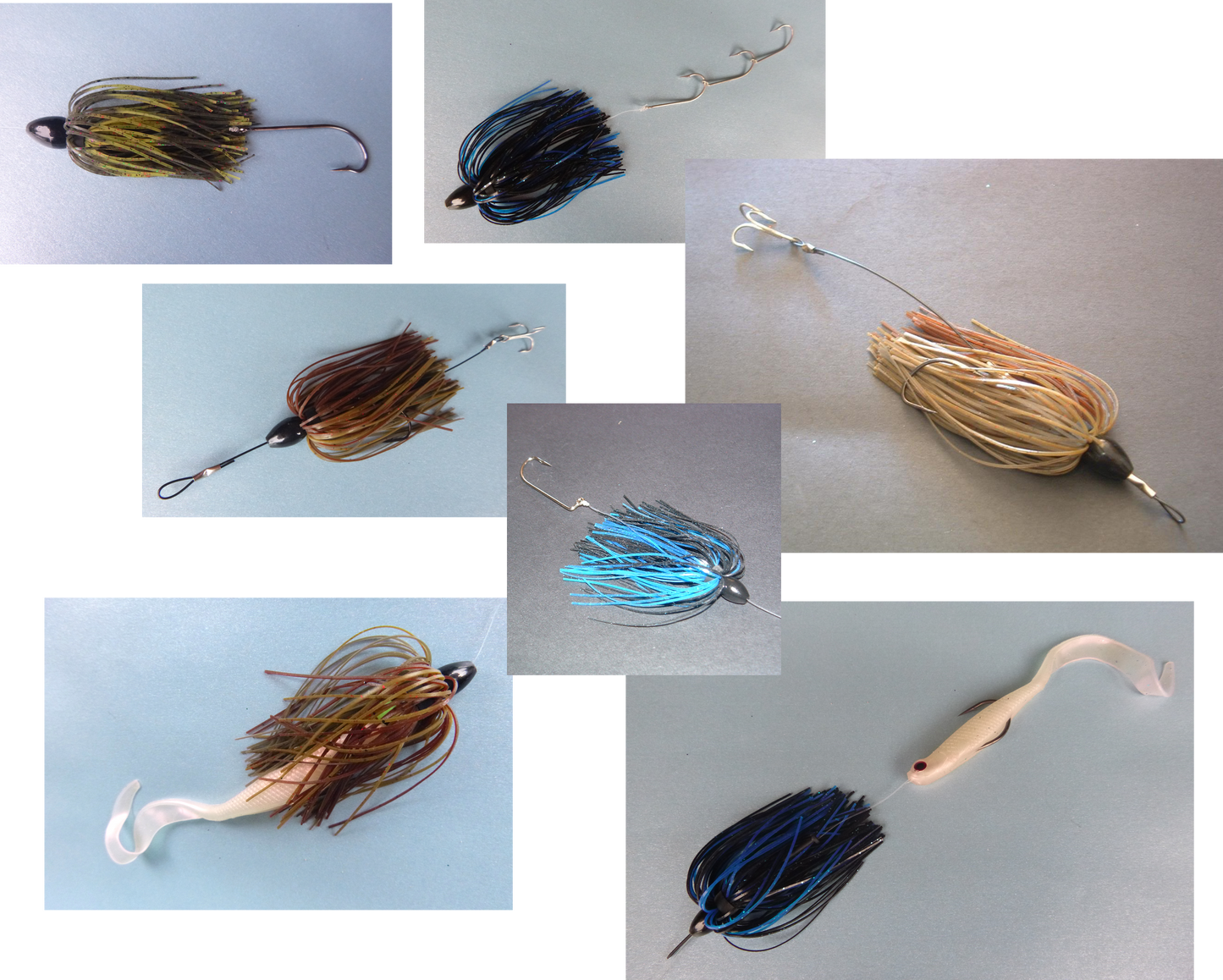 Vike 11/4 oz Skirted Microjig in Black Blue-3