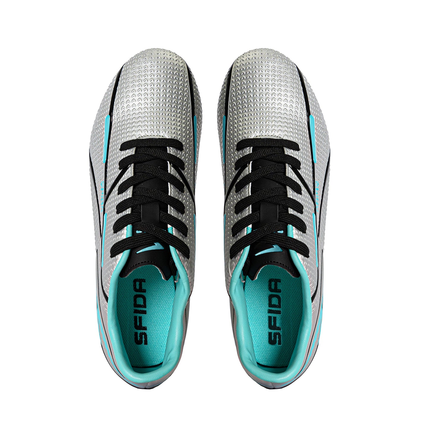 Strike Adult's Football Boots - Silver/Blue-4