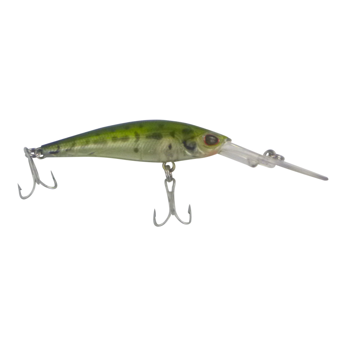 Finesse Wobbler Diving Lure, Olive Camo, 90mm-0