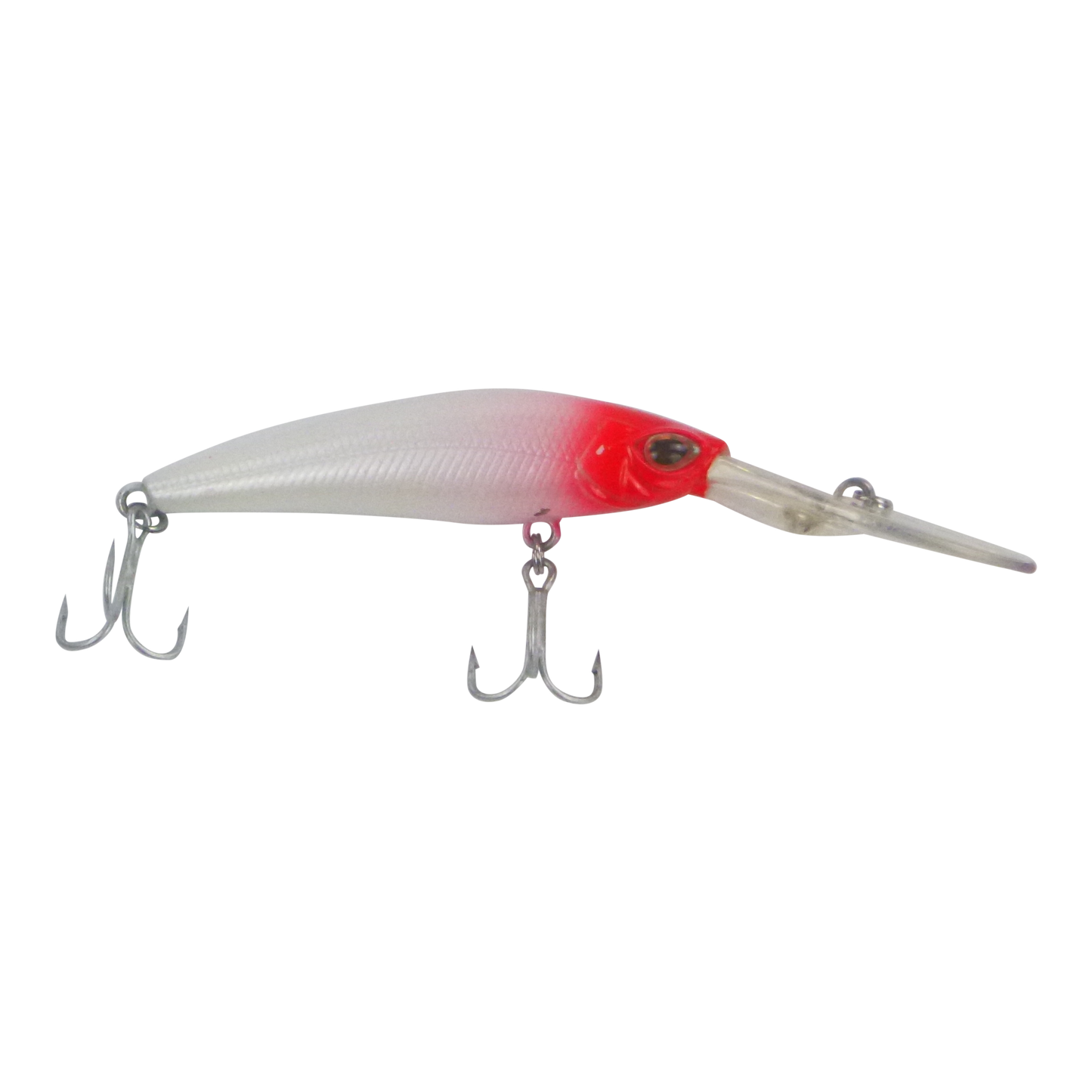 Finesse Wobbler Diving Lure, Red Head, 90mm-0