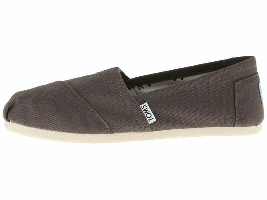 TOMS Womens Alpargata Classic Ash Canvas Sneaker Shoes Espadrilles - Grey-0