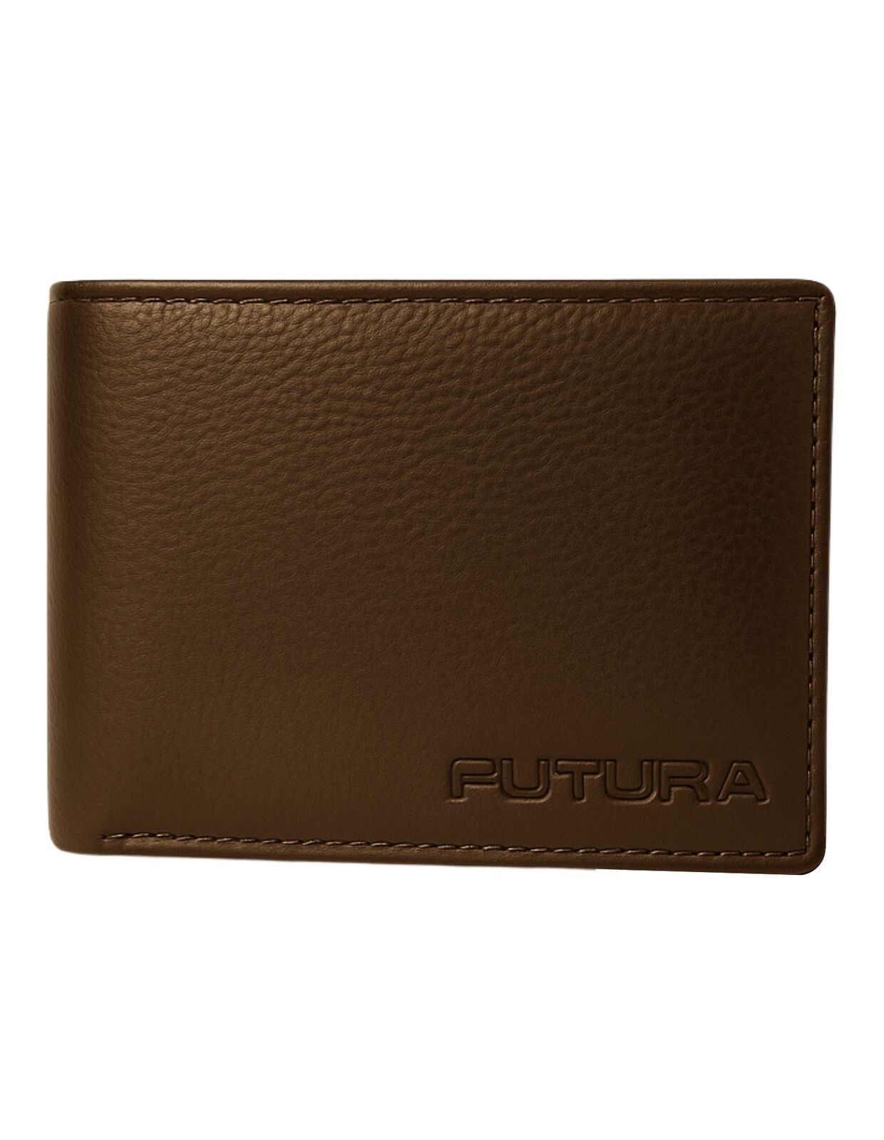 Futura Mens RFID Protected Slim Genuine Leather Wallet - Tan-2