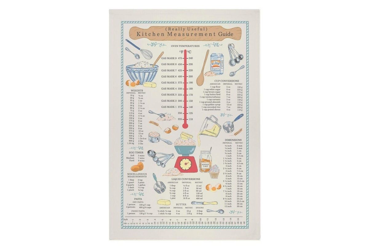Ulster Weavers Kitchen Measurements Cotton Tea Towel 74x48x0.2cm