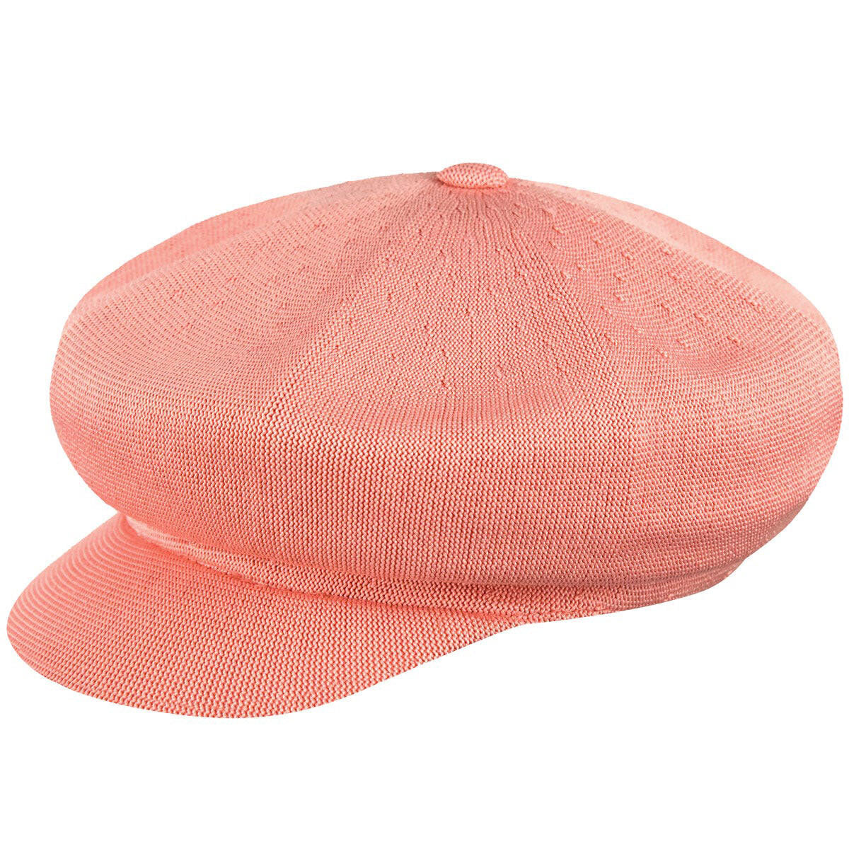 Kangol Womens Tropic Spitfire Ivy Flat Cap Hat - Peach Pink-1