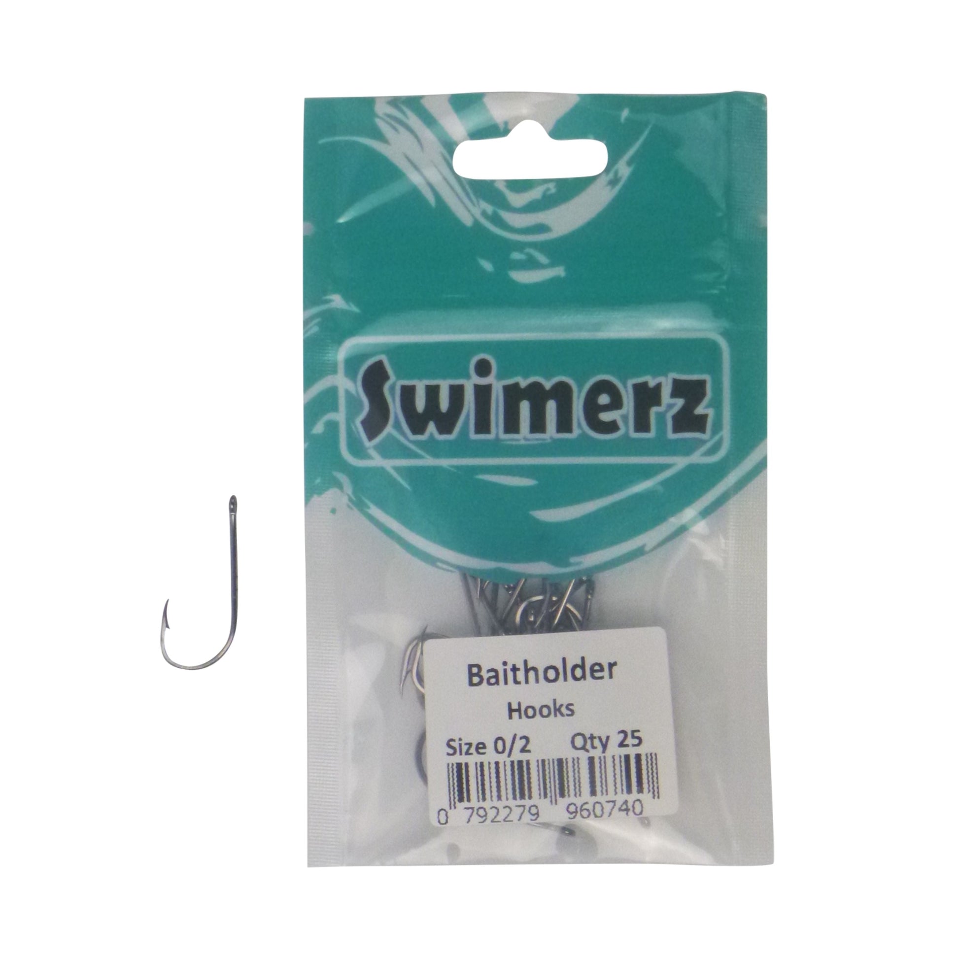 Swimerz 0/2 Baitholder Hook, Qty 25-1