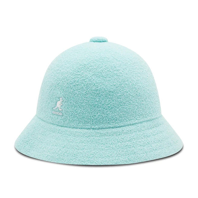 Kangol Bermuda Casual Bucket Hat Terry Towelling Cap - Blue Tint-0