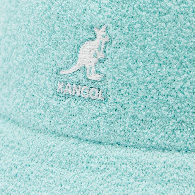 Kangol Bermuda Casual Bucket Hat Terry Towelling Cap - Blue Tint-3