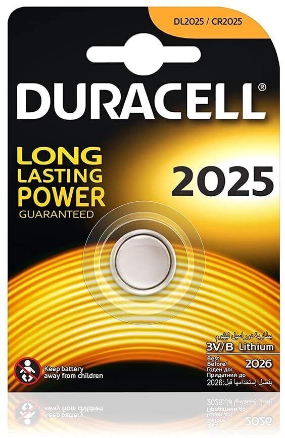 3x 2-Pack Duracell CR2025 Batteries Lithium 3V Battery Security 2025 (6 Total)