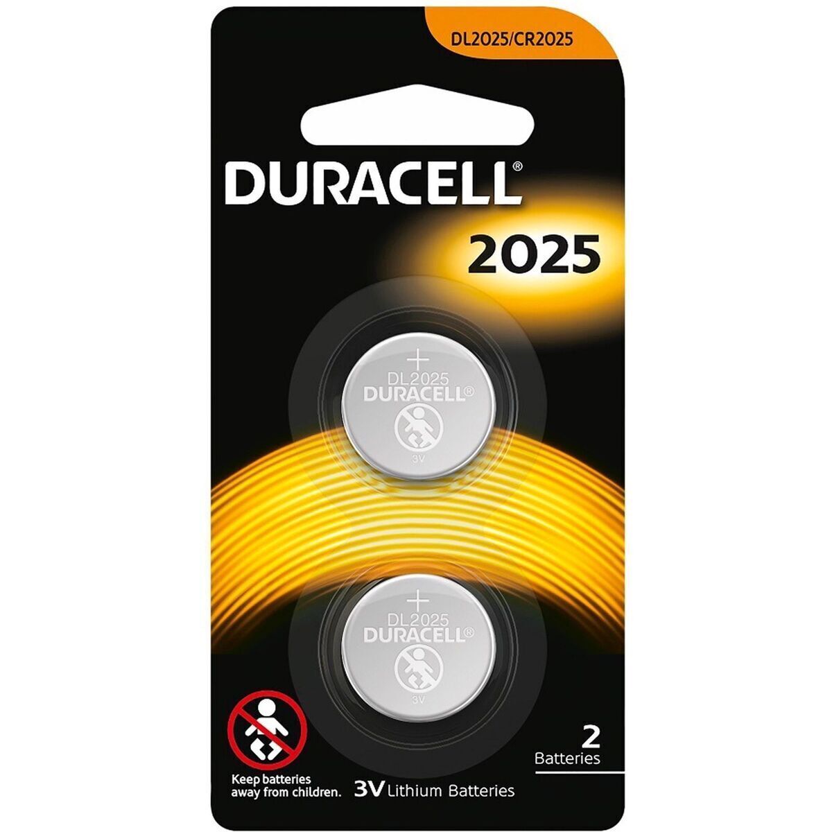 2x Duracell CR2025 Batteries Lithium 3V Battery Security 2025-1