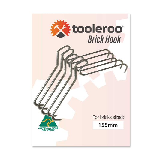 10 Pack 155-165mm (6-6.5") Brick Hooks - Wall Clips Hangers For Pictures Plants-0