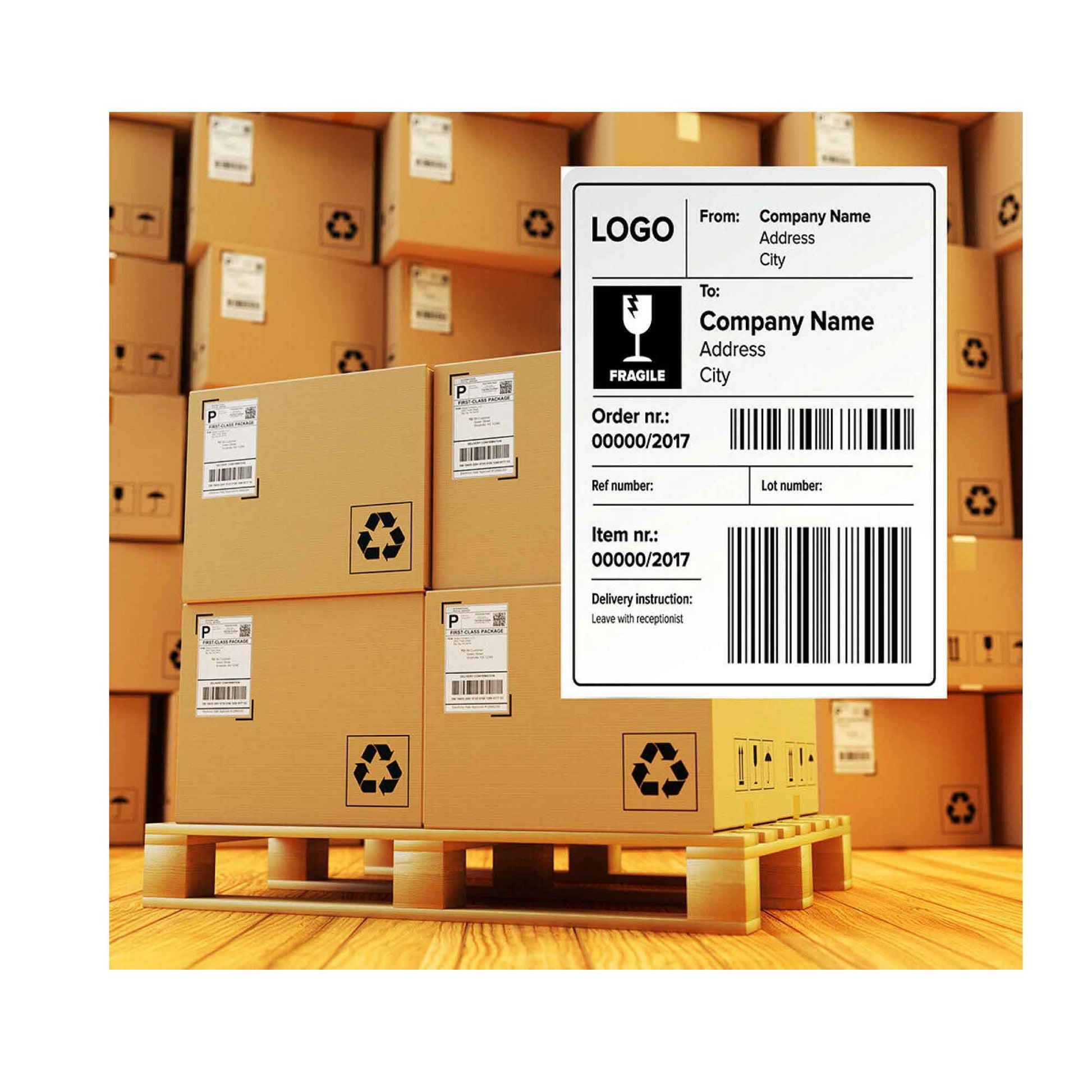 10 Rolls x 400 Label Stickers 102x150mm - Direct Thermal White Shipping Labels-3