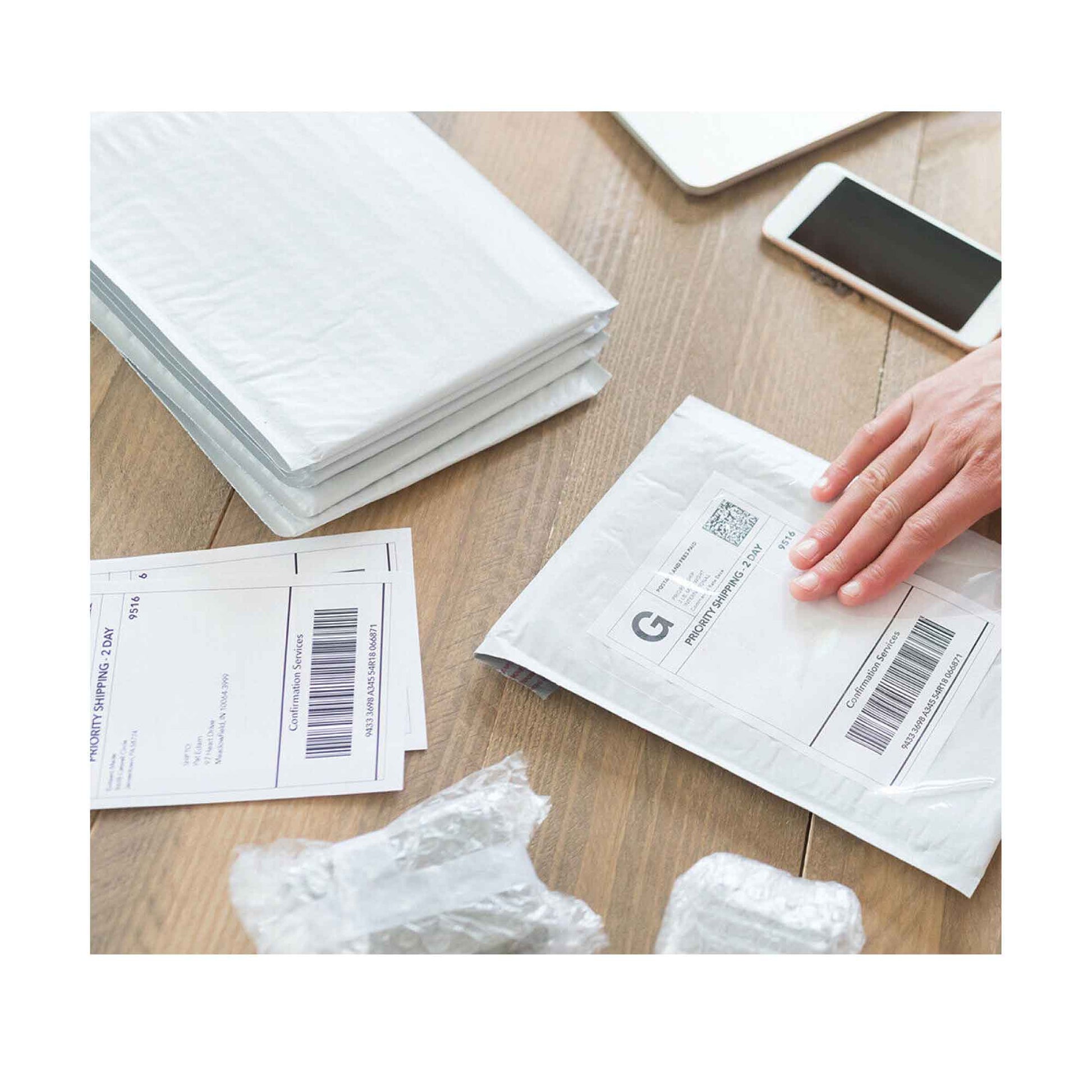 10 Rolls x 400 Label Stickers 102x150mm - Direct Thermal White Shipping Labels-4