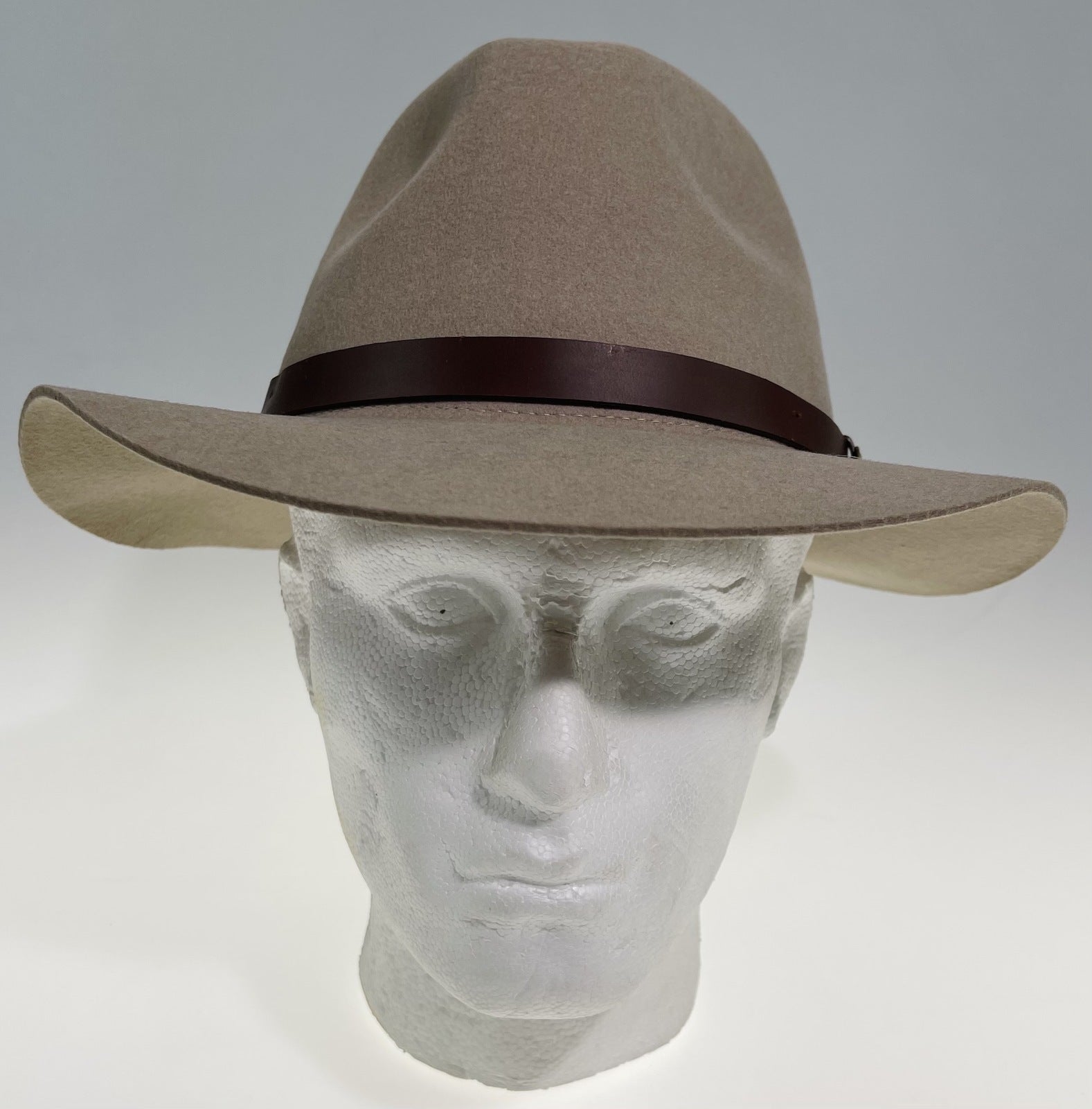 Goorin Bros Desert Rider Wool Fedora Hat Western Cowboy Style - Tan-3