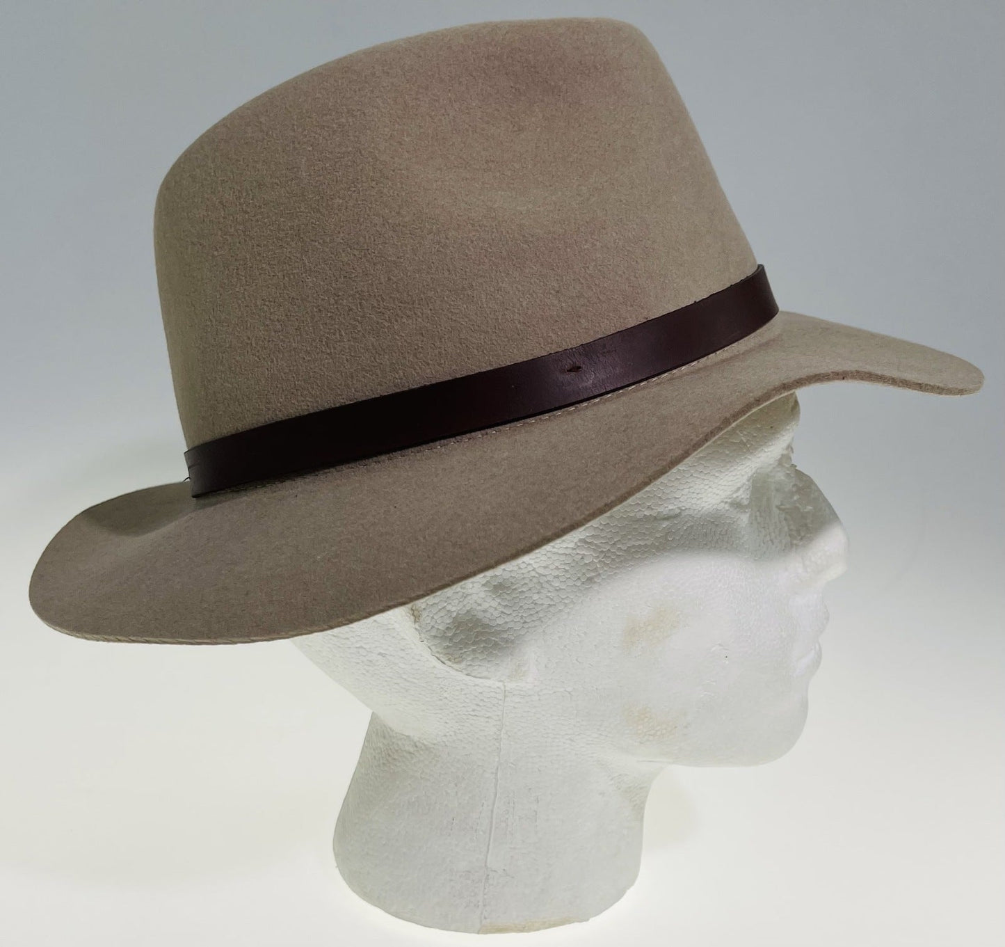 Goorin Bros Desert Rider Wool Fedora Hat Western Cowboy Style - Tan-2