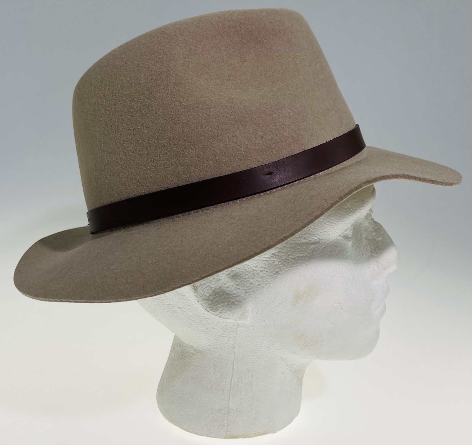 Goorin Bros Desert Rider Wool Fedora Hat Western Cowboy Style - Tan-2