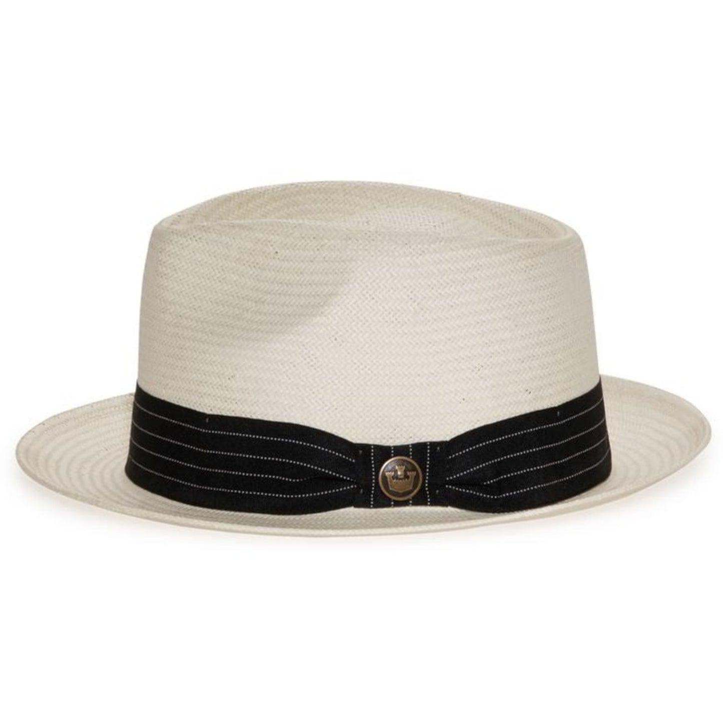 Goorin Brothers Mens Straw Hat Fedora Trilby Panama Summer Beach - Stone-3