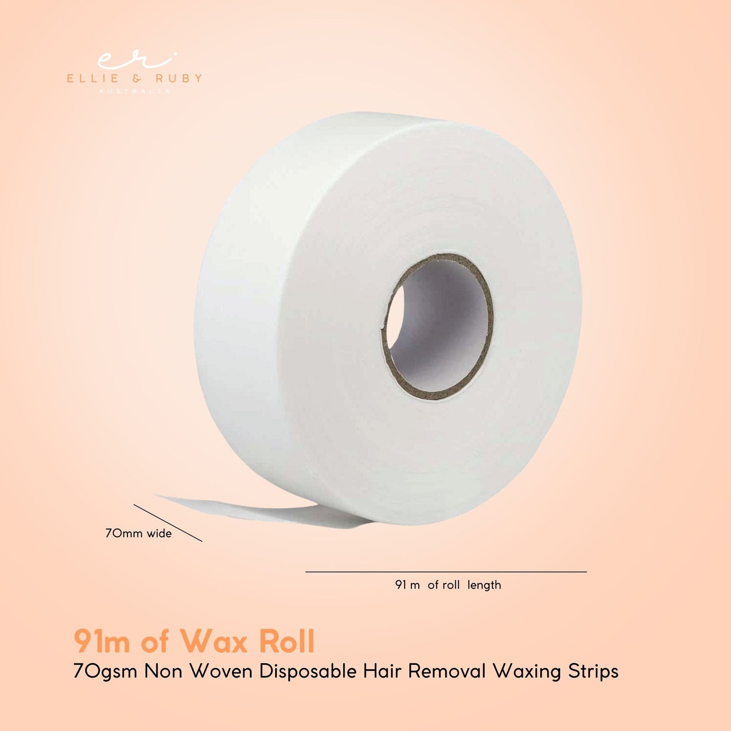 100 Yards 91m Wax Roll  - 70gsm Non Woven Disposable Hair Removal Waxing Strips-1