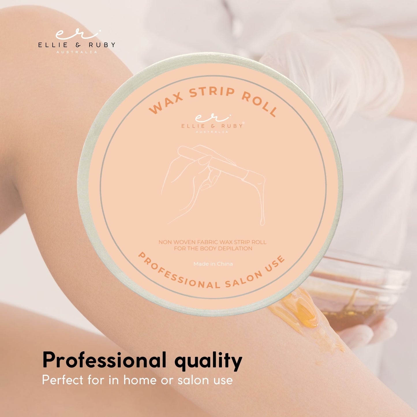 100 Yards 91m Wax Roll  - 70gsm Non Woven Disposable Hair Removal Waxing Strips-2