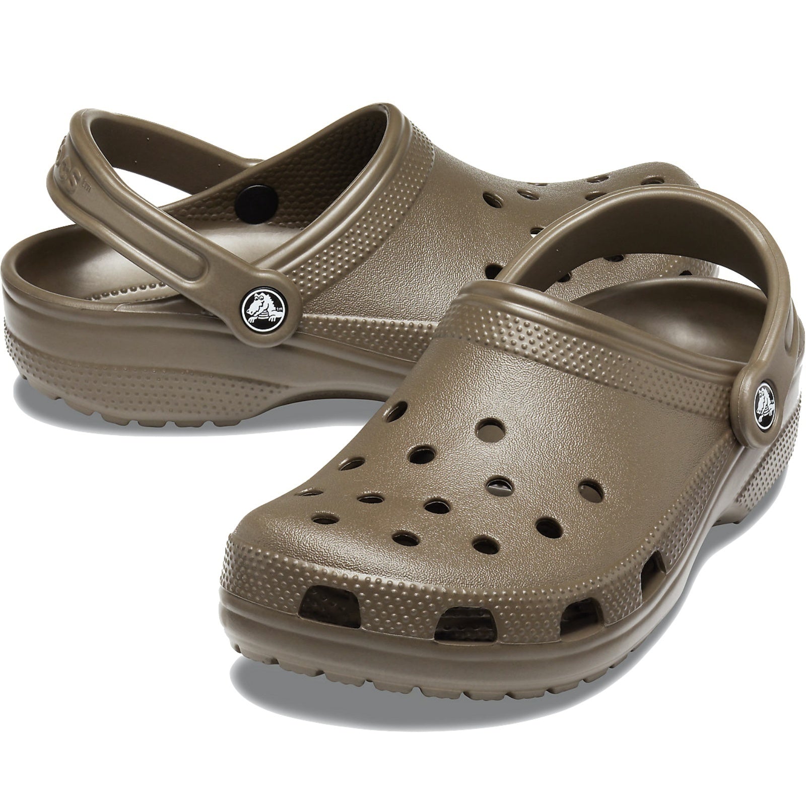 Crocs Classic Clogs Roomy Fit Sandal Clog Sandals Slides Waterproof - Chocolate-0