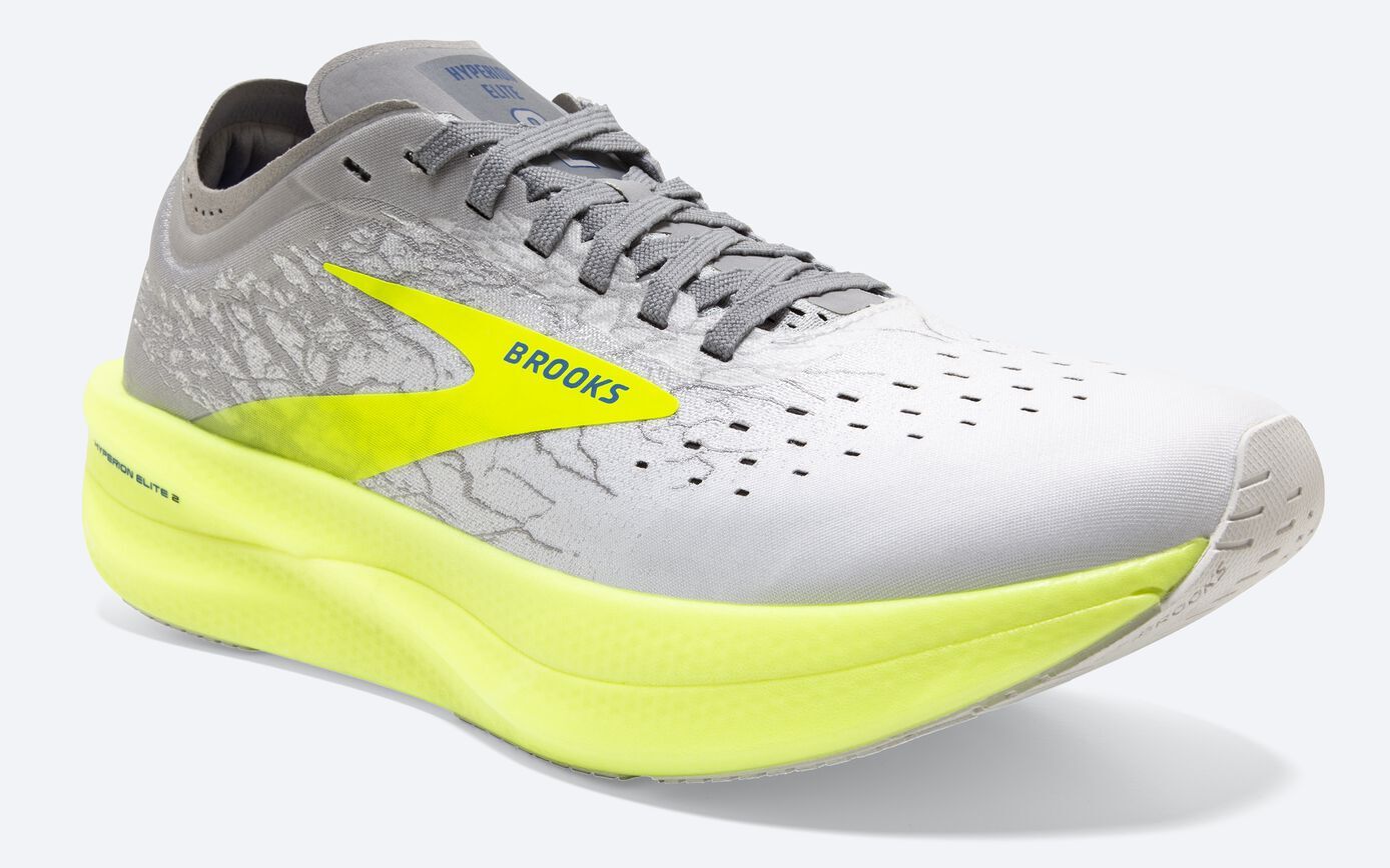 Brooks Unisex Hyperion Elite 2 Sneakers Shoes Running - White/Silver/Nightlife-3