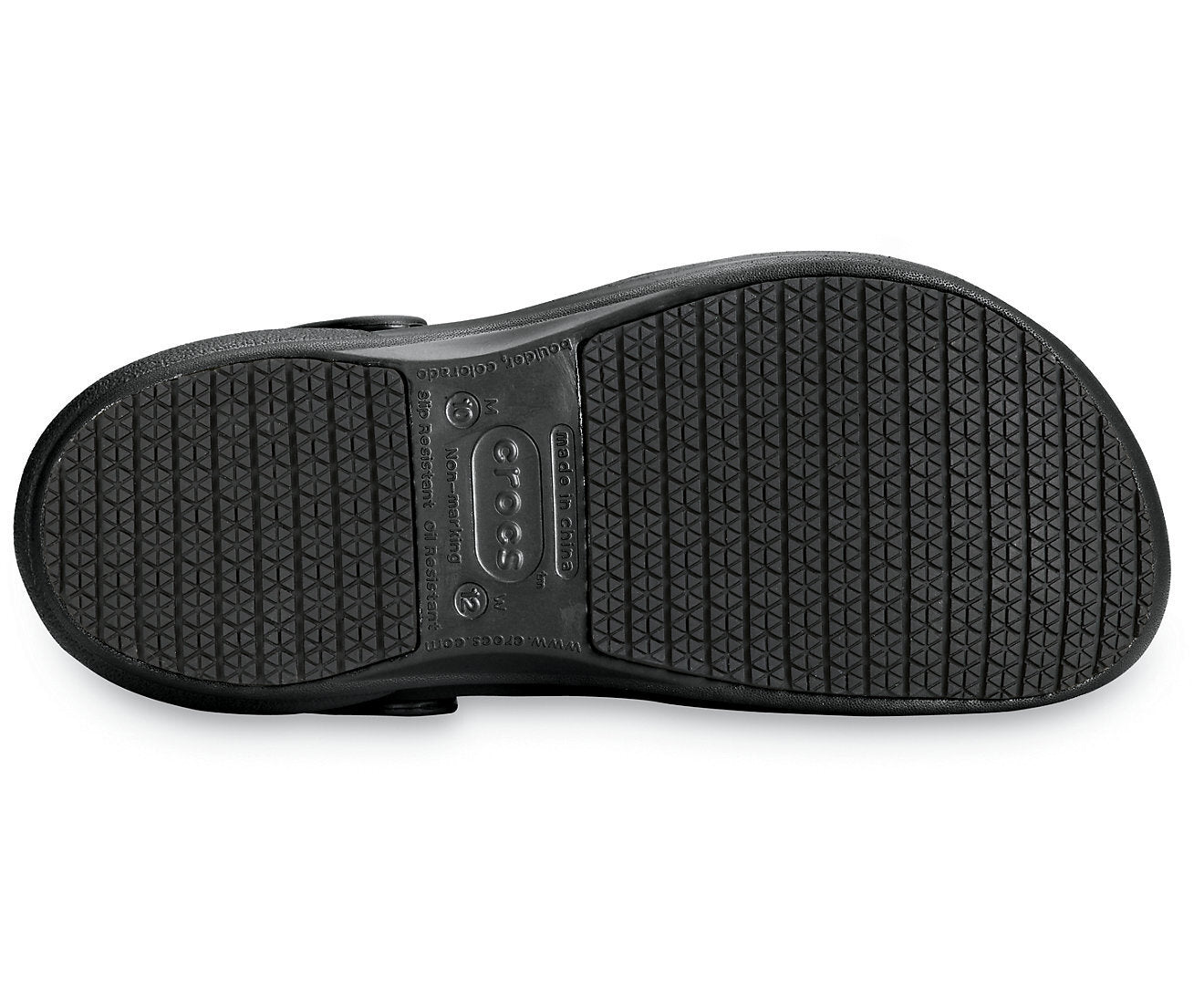 Crocs Bistro Slip Resistant Clogs Shoes Sandals Work Occupational - Black-4