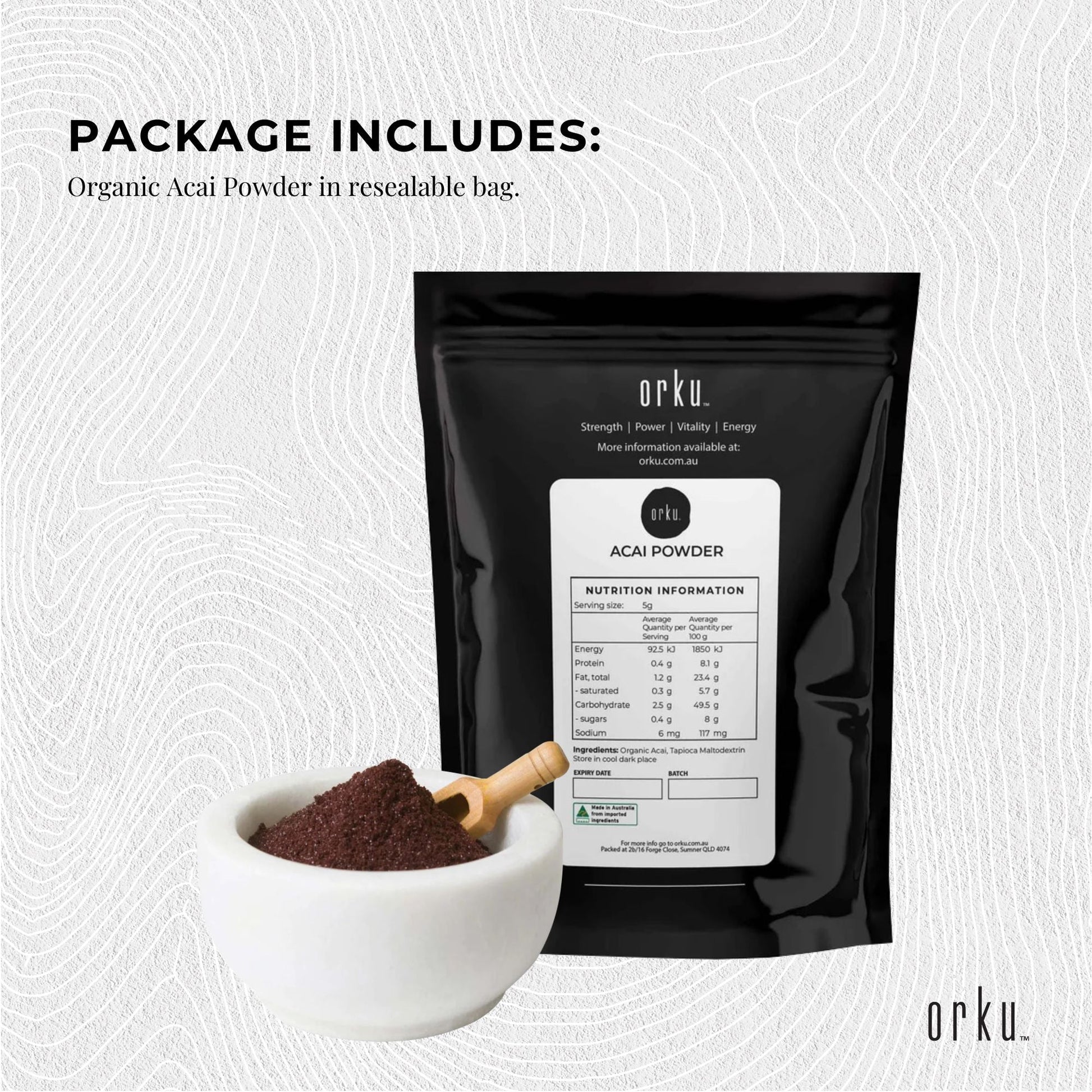 100g Acai Powder 100% Organic - Superfood Amazon Berries-3