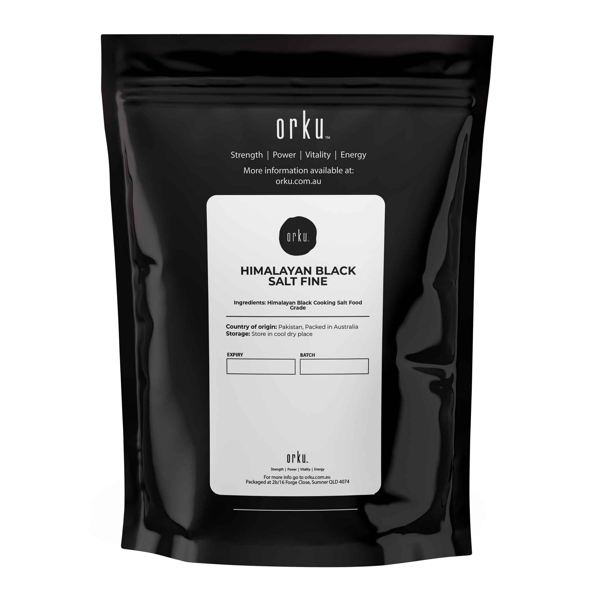 100g Black Salt Himalayan - Fine or Cooking Grain Vegan Edible Kala Namak-2