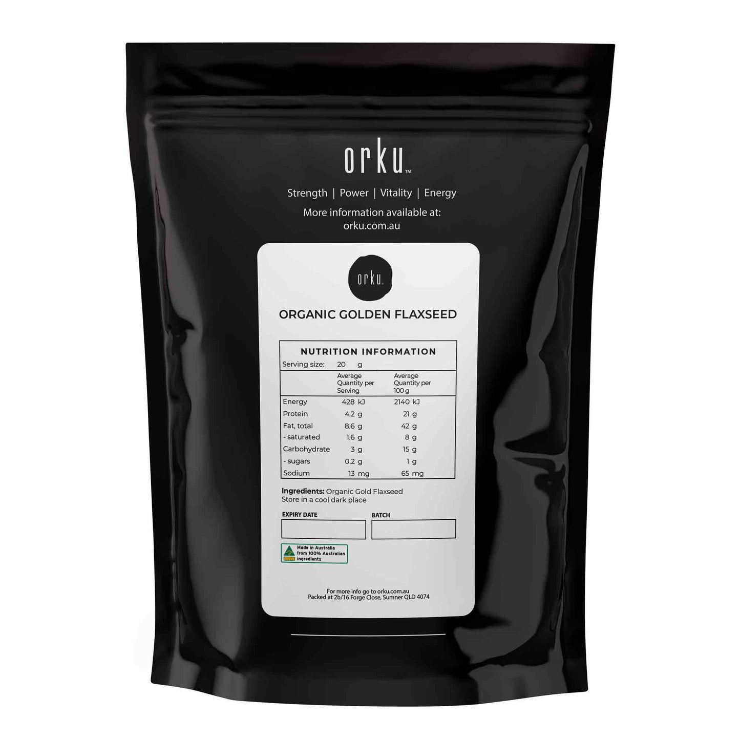 100g Organic Golden Linseed Flaxseed Whole Grain Flax Seed No GMO Omega3 6 Fibre-2