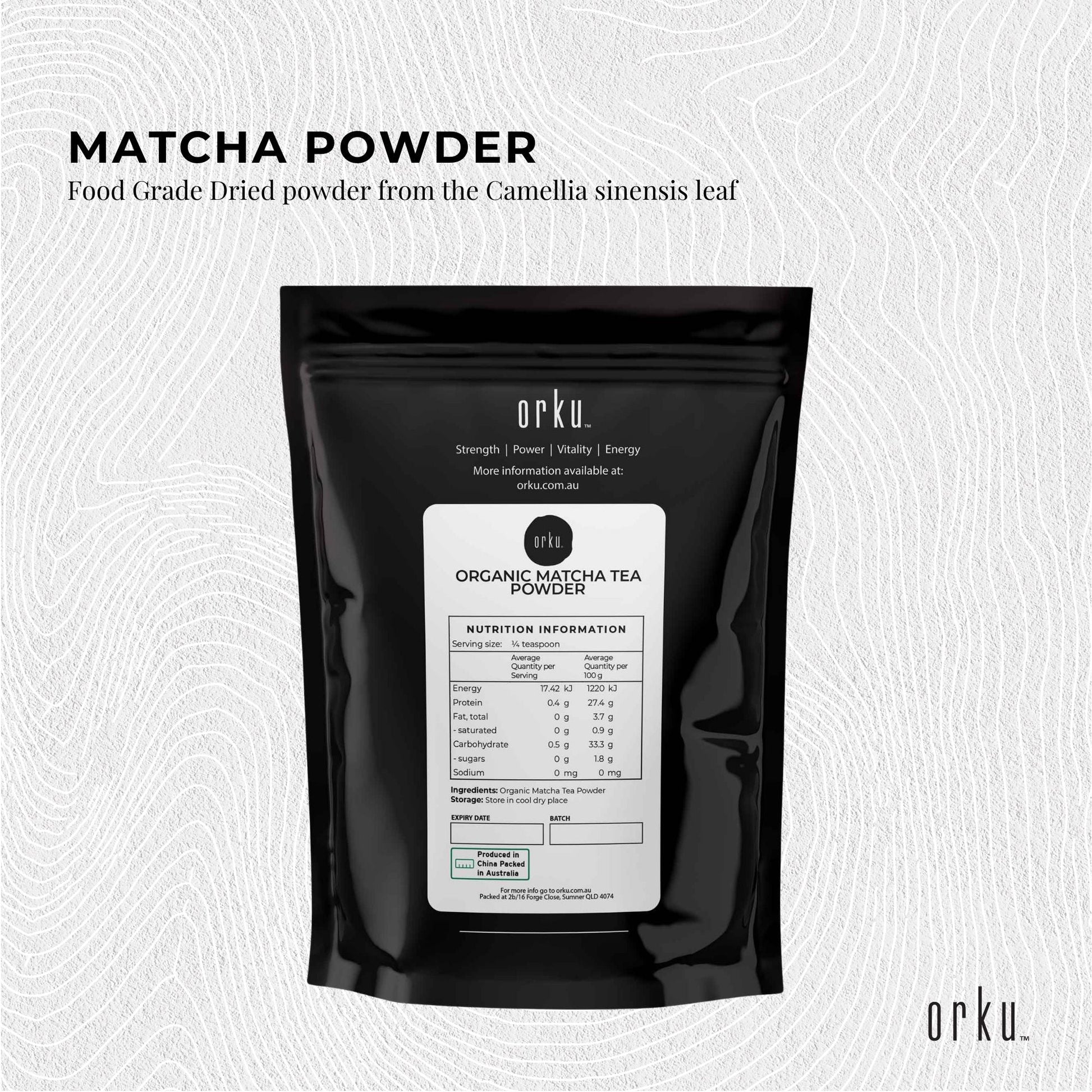 100g Organic Matcha Green Tea Powder Camellia Sinensis Leaf Supplement-3