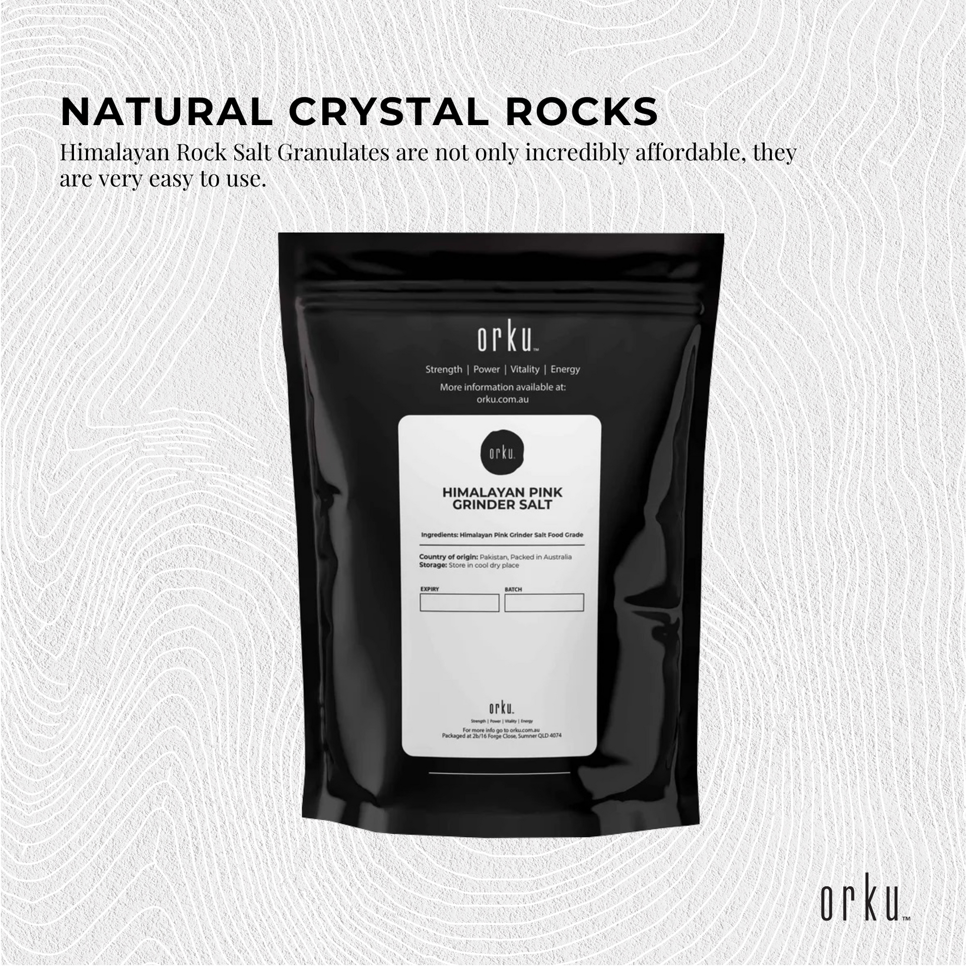 100g Pink Himalayan Bath Salts - Natural Crystal Rocks - Spa Therapy Body Scrub-3