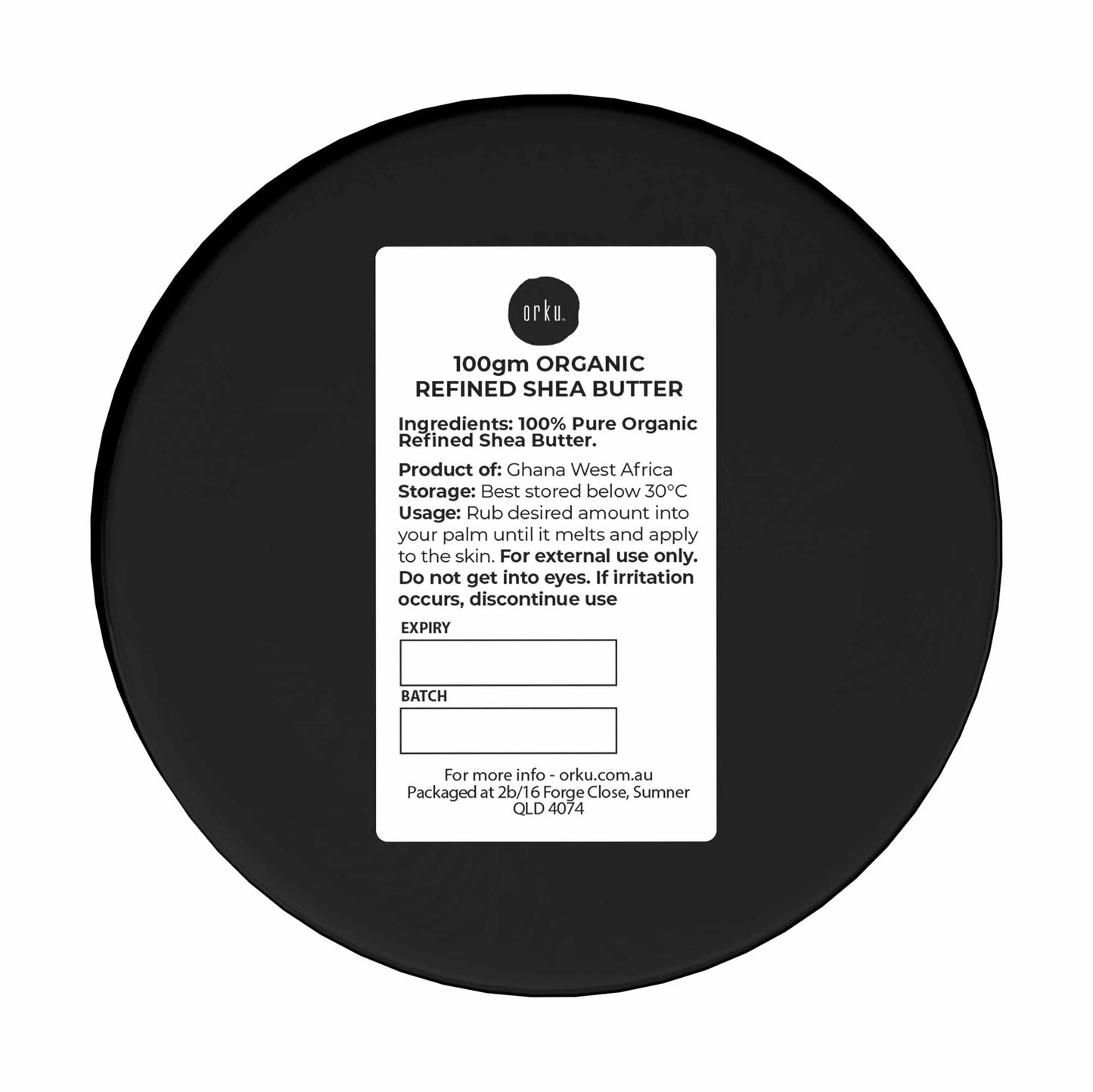 100g Refined Shea Butter Jar - Organic Pure African Karite Moisturiser-1