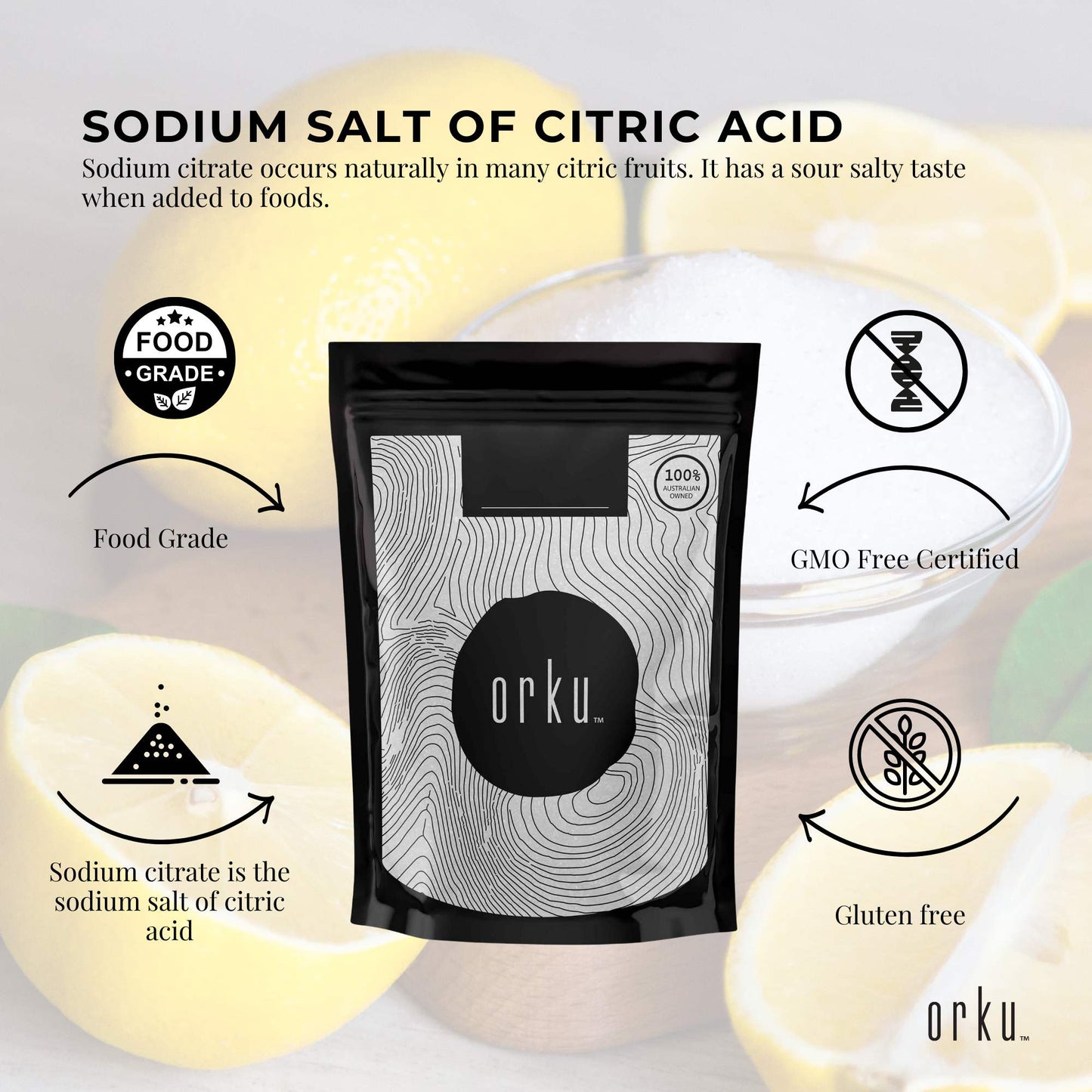 100g Sodium Citrate Powder - Trisodium Food Grade Salt Acid Preservative-3