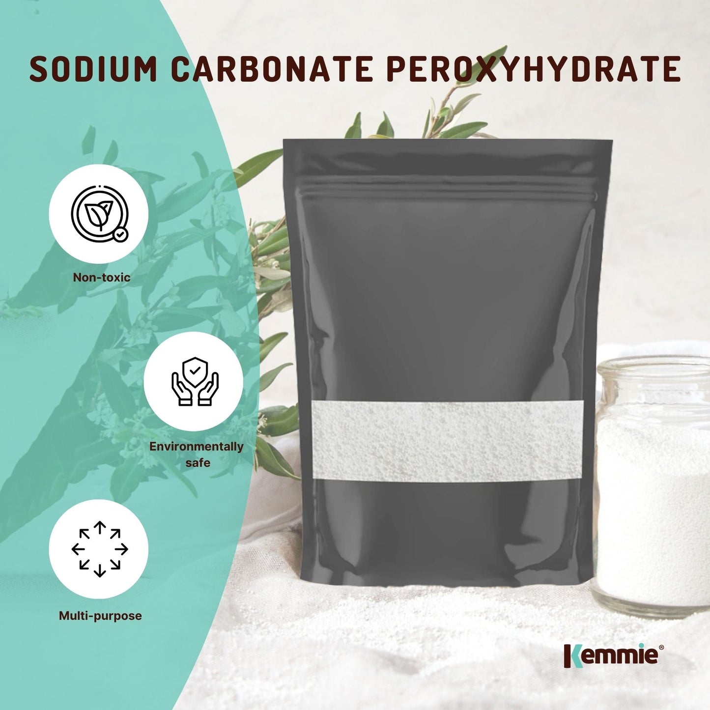 100g Sodium Percarbonate - Eco Laundry Cleaner Brewing Sanitiser Oxygen Bleach-2