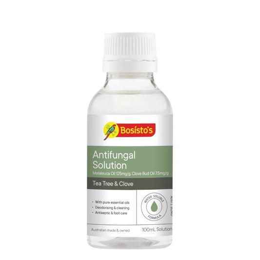 100mL Bosisto's Antifungal Tea Tree Clove Solution Water Soluble Essential Oils-0