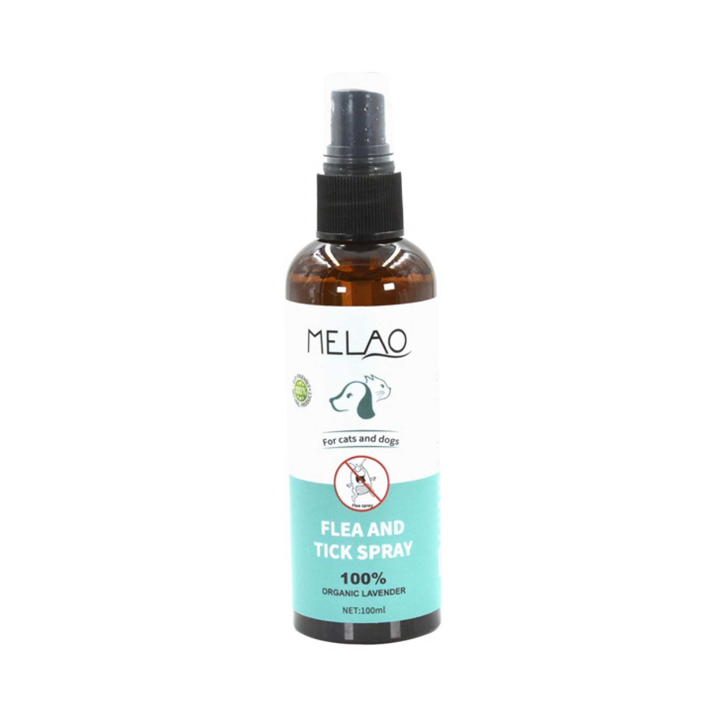 100ml Pet Flea Tick Spray - Dog or Cat Organic Natural Lavender Oil Repellent-1