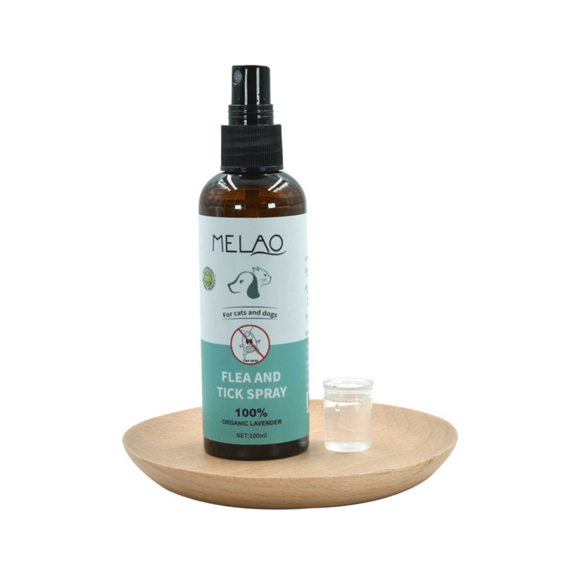 100ml Pet Flea Tick Spray - Dog or Cat Organic Natural Lavender Oil Repellent-2
