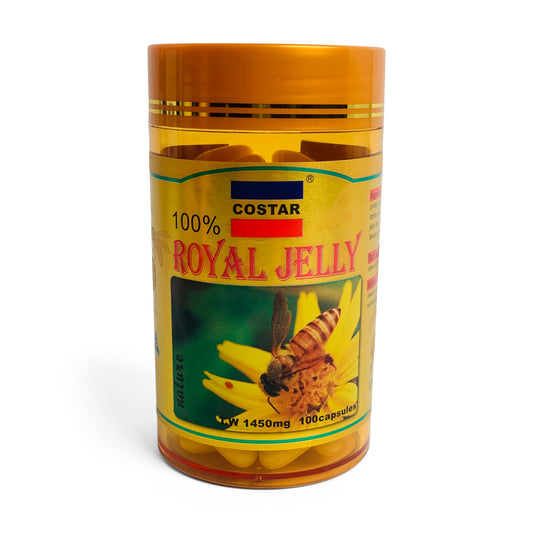 100x 1450mg Royal Bee Jelly Capsules Costar 100% Pure-0