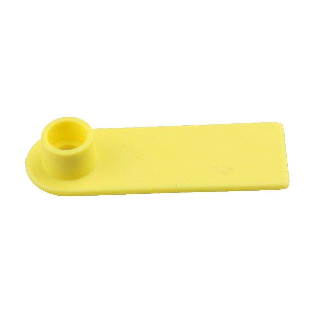 100x Cattle Ear Tags 5x2cm Set - Mini Yellow Blank Pig Goat Livestock Label-2