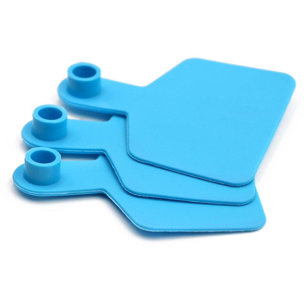 100x Cattle Ear Tags 6x7.5cm Set - Medium Blue Blank Cow Sheep Livestock Label-2