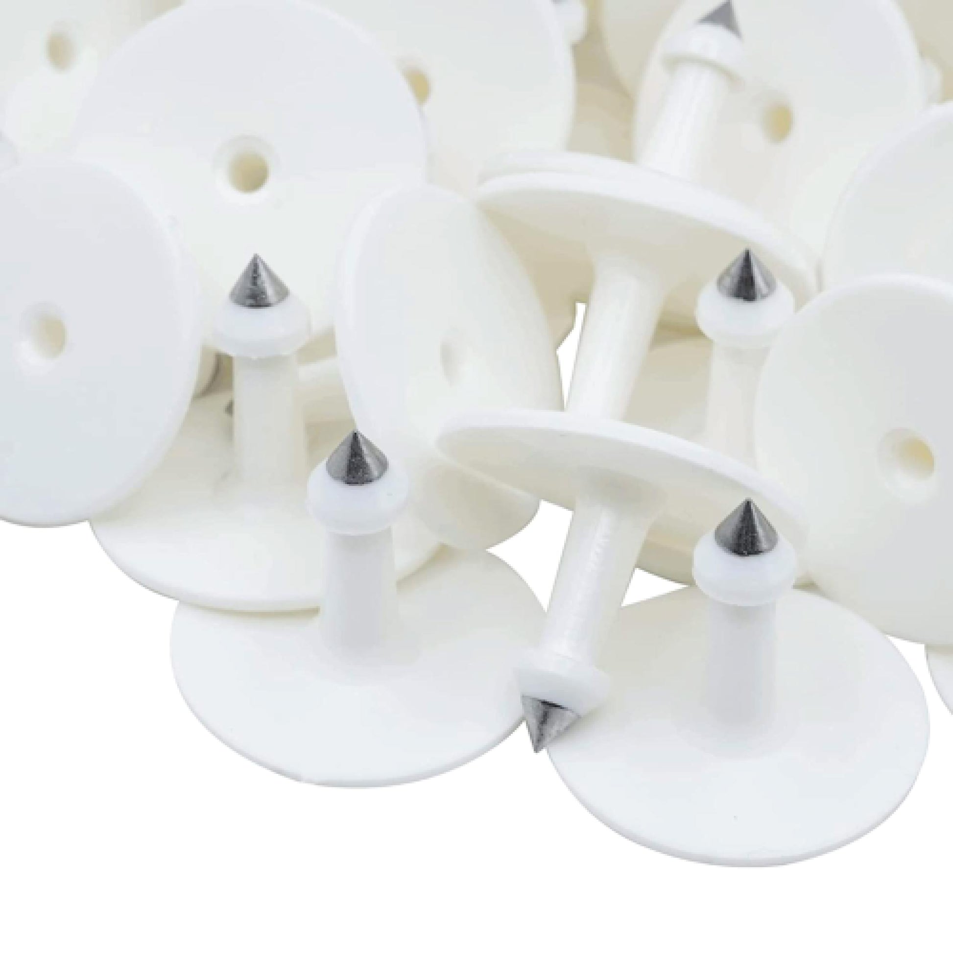 100x Cattle Ear Tags 6x7cm Set - Medium White Blank Cow Sheep Livestock Label-3