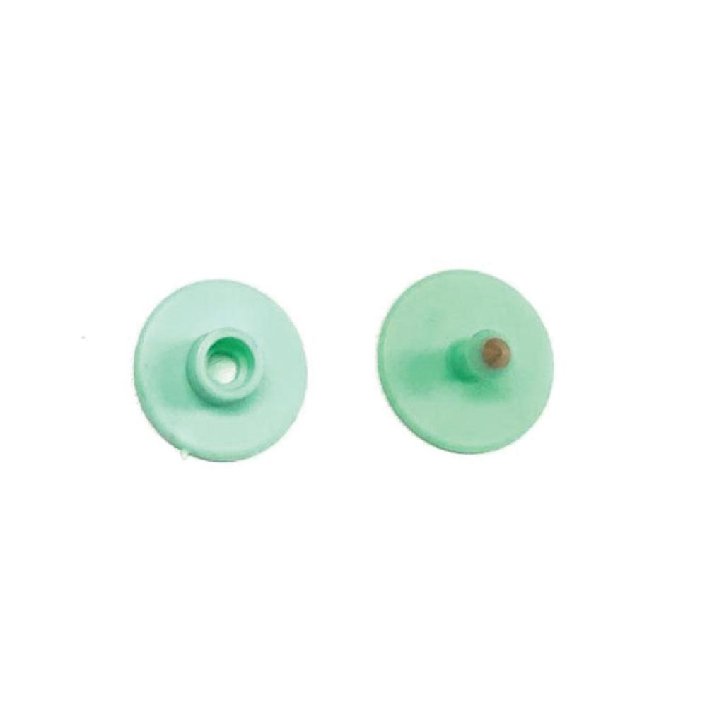 100x Cattle Ear Tags Set - Round Green Blank Pig Sheep Goat Cow Livestock Label-0