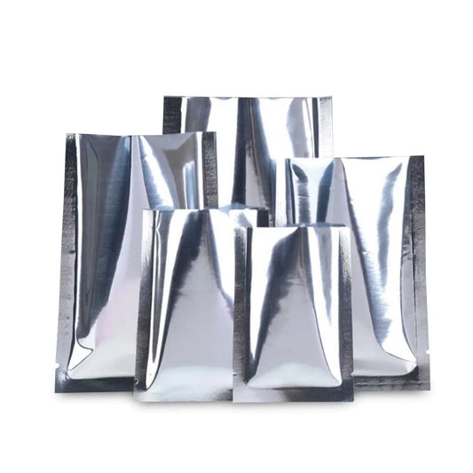 100x Mylar Vacuum Food Pouches - Standing Insulated Fresh Food Storage Bag-0