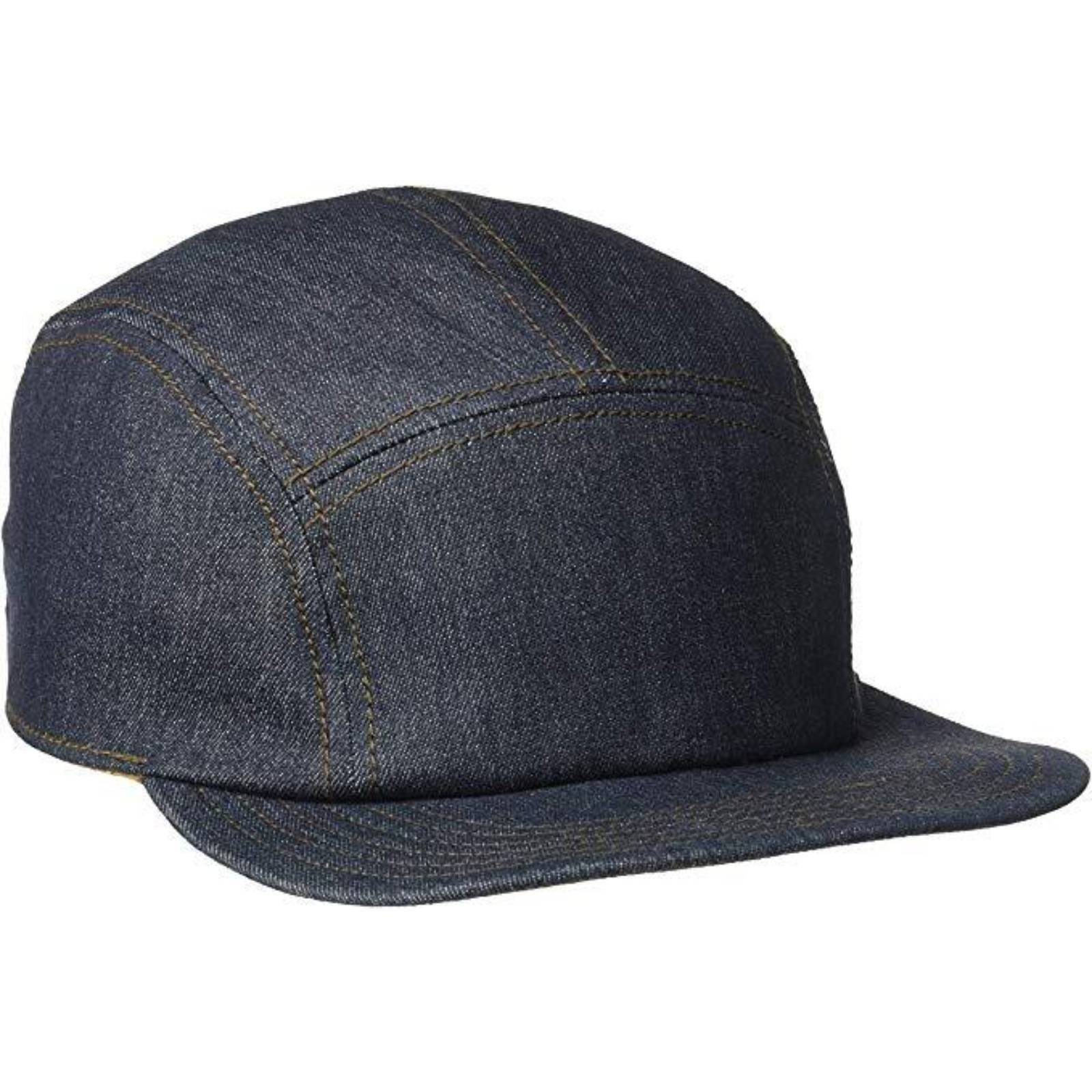 Goorin Brothers Denim Snapback Hat Jeans Baseball Trucker Cap - Navy-0