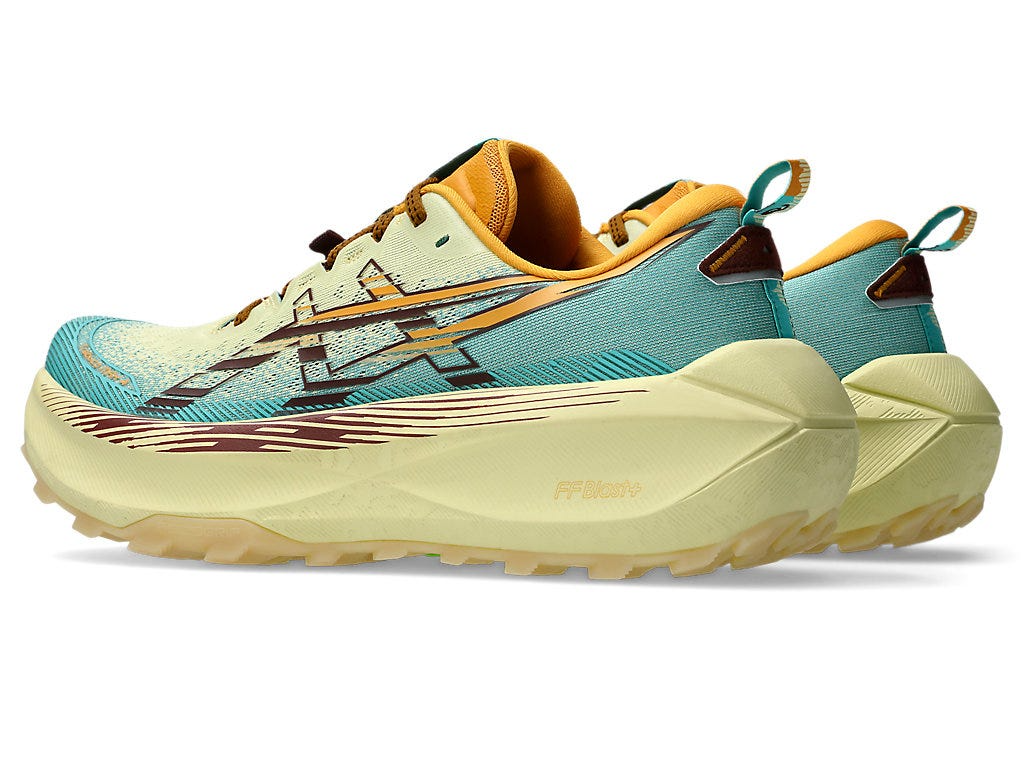 Asics Mens Trabuco Max 4 Sneakers Runners Sneakers in Wheat Yellow/Dark Red Planet