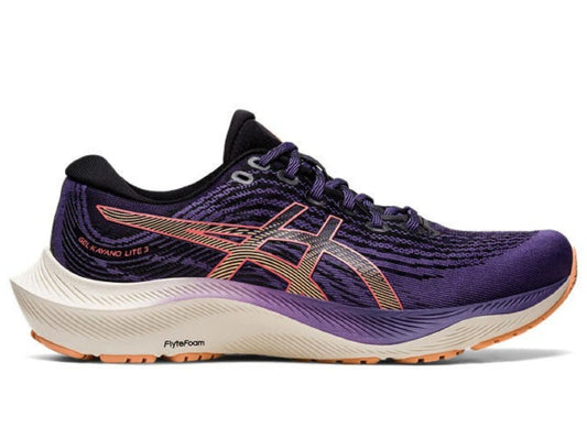 Womens ASICS GEL-Kayano Lite 3 Running Shoes in Dusty Purple/Summer Dune – Size 10.5-0