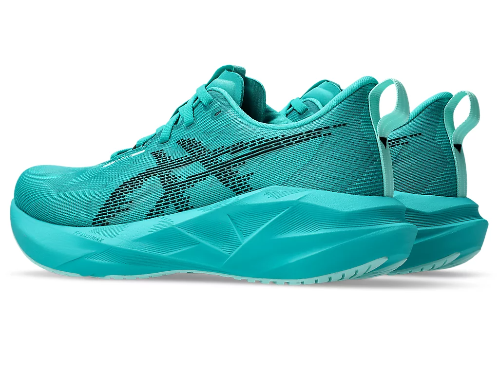 Asics Womens Novablast 5 Runners Sneakers Shoes in Wave Teal/Black