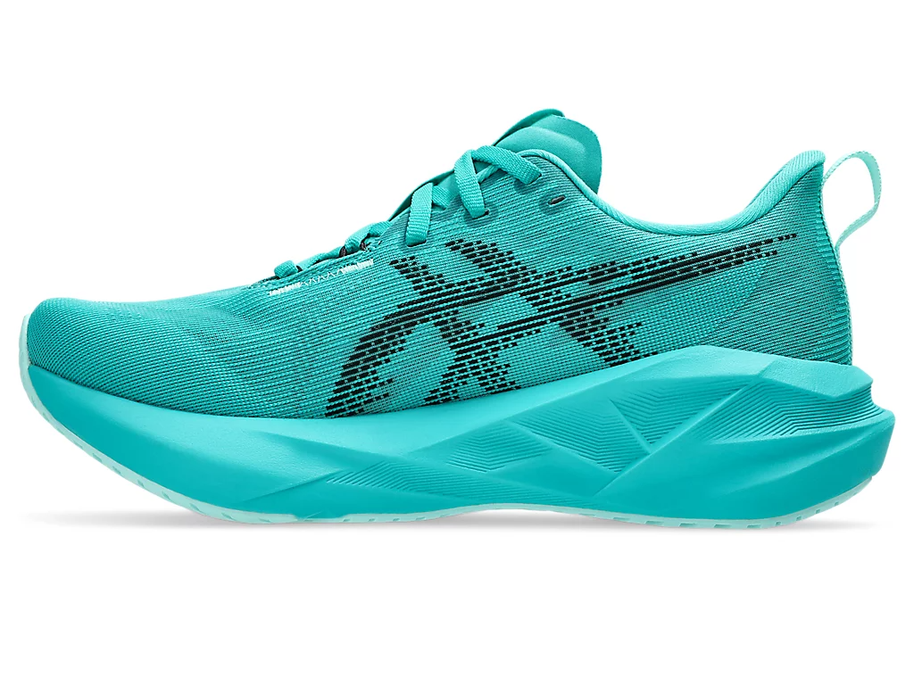 Asics Womens Novablast 5 Runners Sneakers Shoes in Wave Teal/Black
