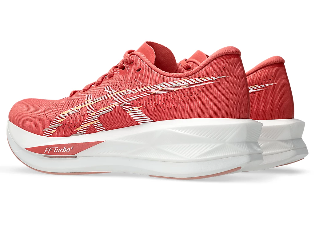 Asics Womens Sonicblast Sneakers Runners Shoes in Dark Pink Clay/White